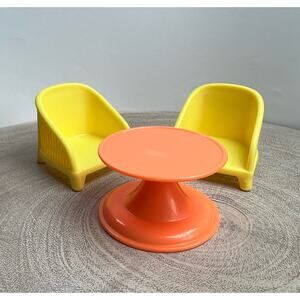 Fisher-Price Little People Barbie Dreamhouse Playset Replacement Table Chairs